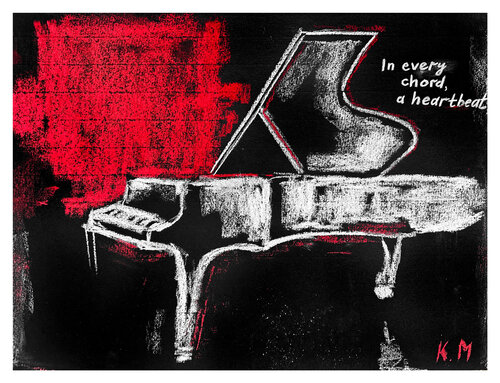 IN EVERY CHORD, A HEARTBEAT (Giclée Print) by Kristina Mallen, Print for Sale on Singulart