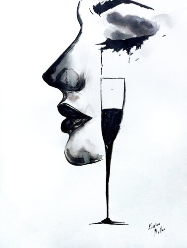 Taste My Tears par Kristina Mallen, Œuvre sur papier en vente sur Singulart