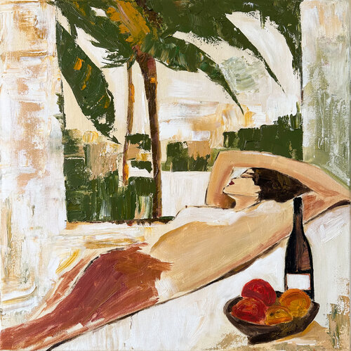 Prisonnière de la chaleur van Kristina Mallen, Schilderij te koop op Singulart