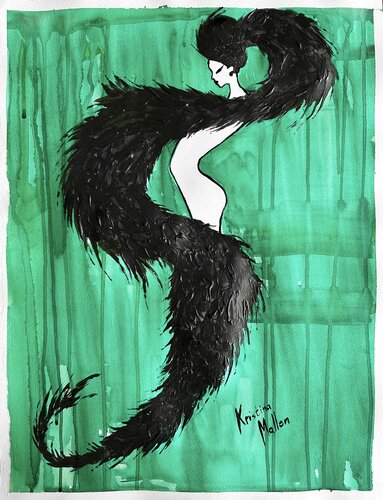 Muse Noire van Kristina Mallen, Werk op papier te koop op Singulart