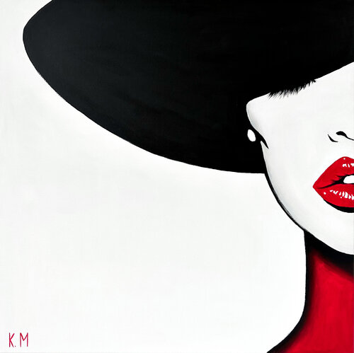 The Red Silent Allure (Giclée Print) van Kristina Mallen, Afdruk te koop op Singulart