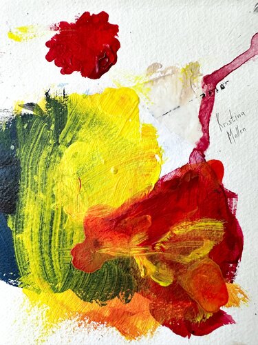 My Palette Print #1: Born While I Was Painting Something Else by Kristina Mallen, 版画 for Sale on Singulart