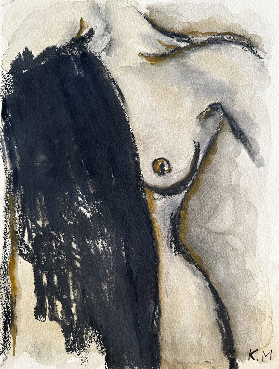 Sensualité et intimité Kristina Mallen Dipinto originale in vendita