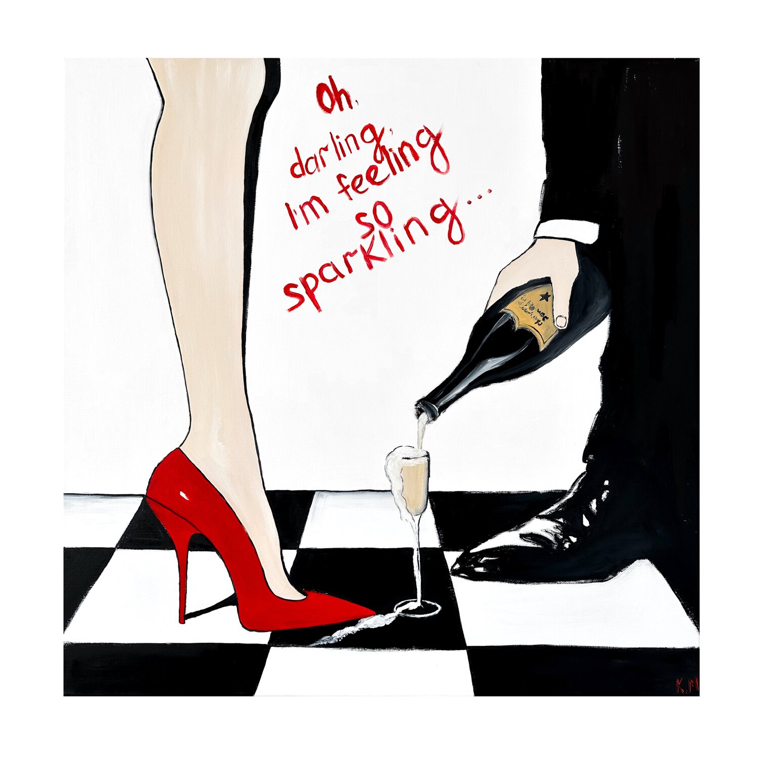 Feeling So Sparkling (Giclée Print) Kristina Mallen