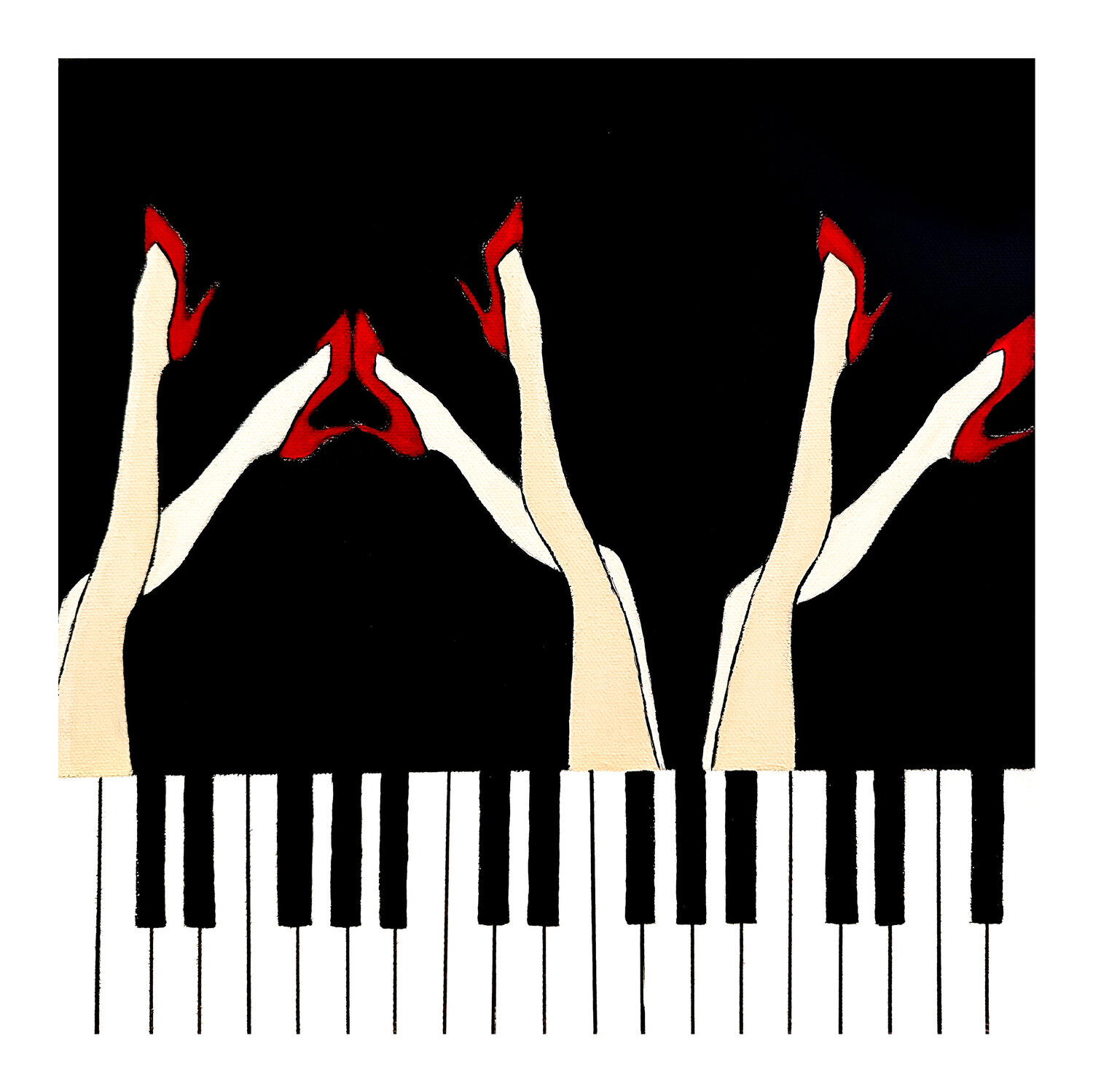 Divas de jazz (Giclée Print) Kristina Mallen Druck zu verkaufen