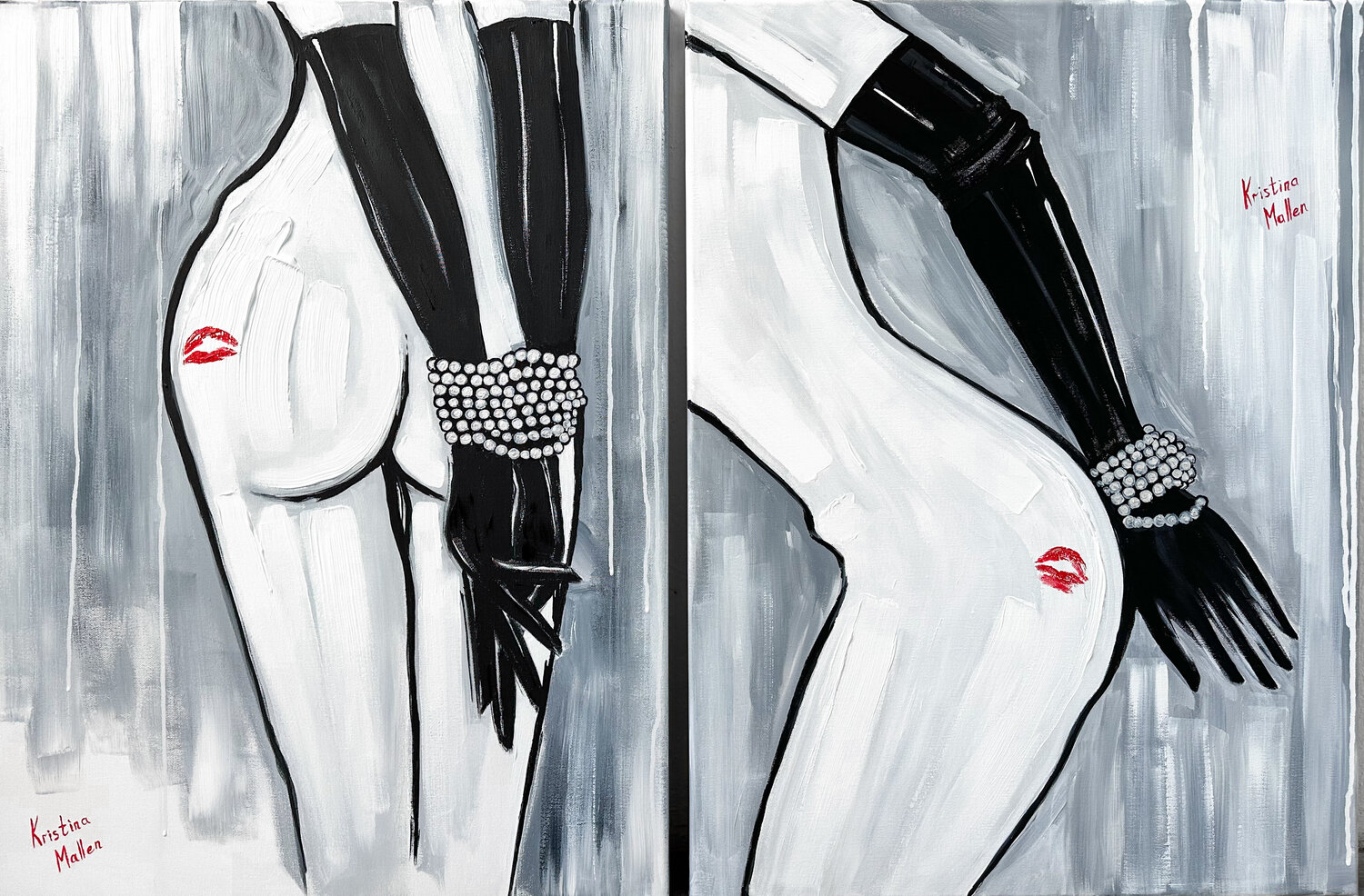 Diptych: Pearl Hostages Kristina Mallen