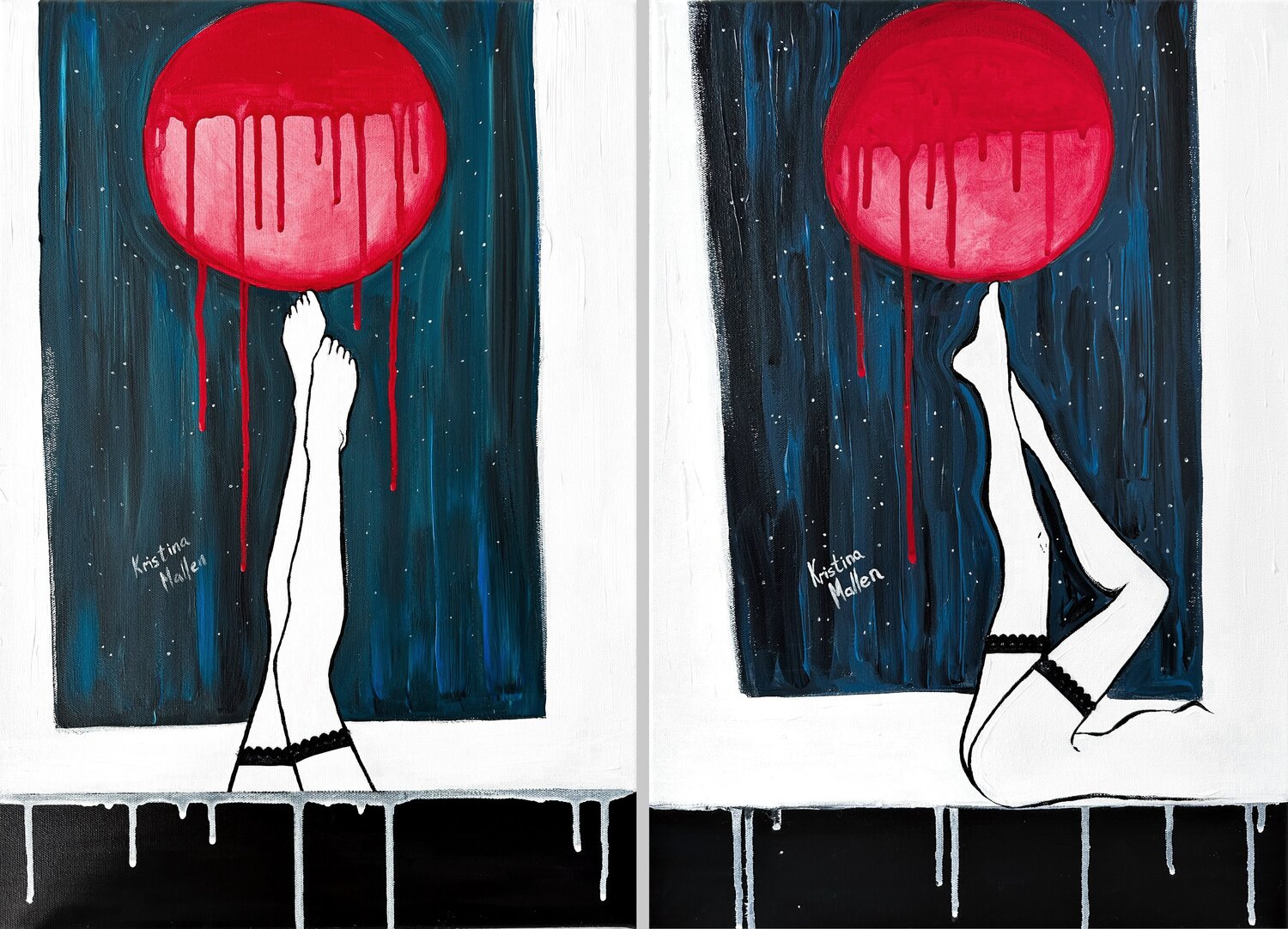 Diptych: Under The Full Moon Kristina Mallen