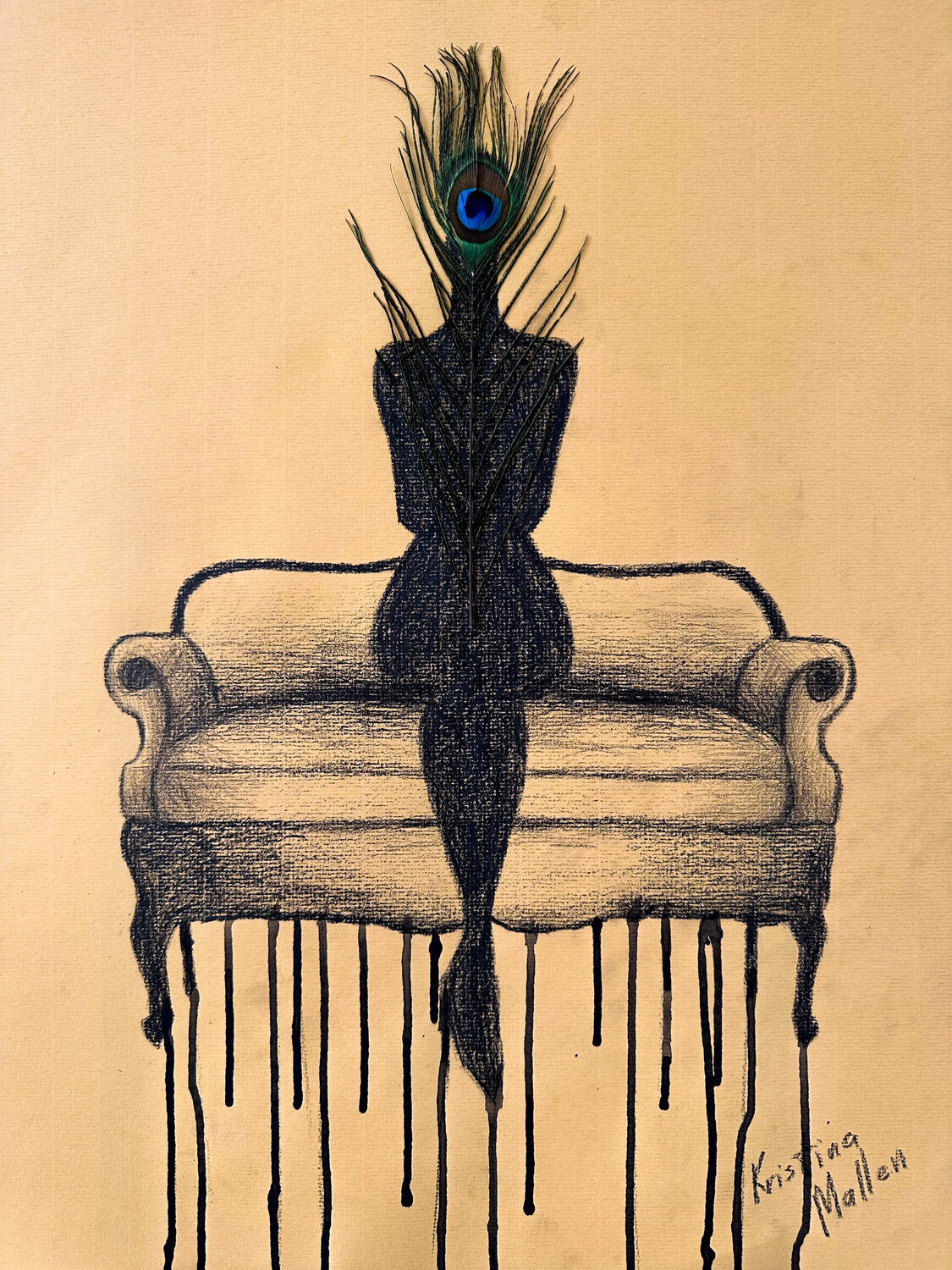 The Lady Behind a Peacock Feather Kristina Mallen
