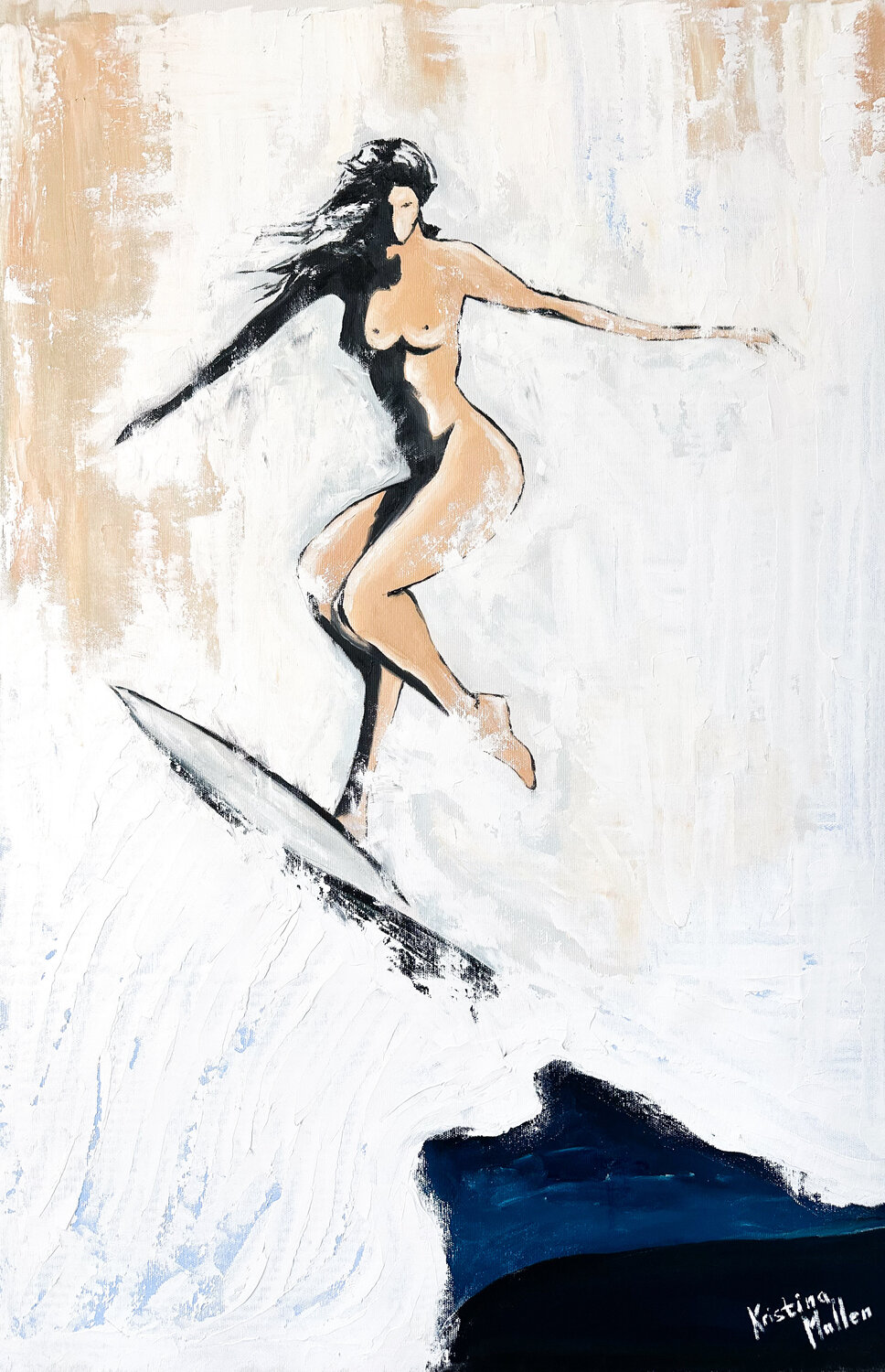 Wild Wave Rider (Giclée Print) Kristina Mallen Druck zu verkaufen
