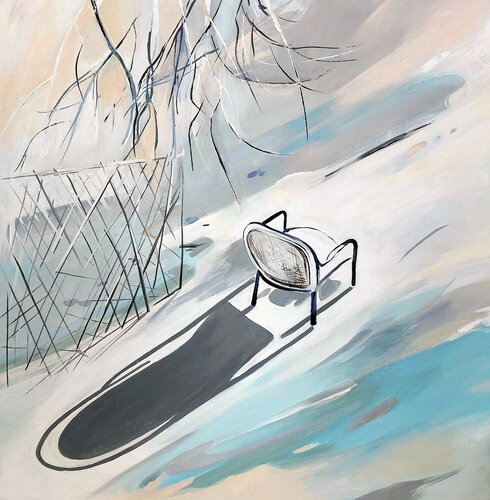 Wartend auf Frühling de Karina Fulara, Pintura a la venta en Singulart