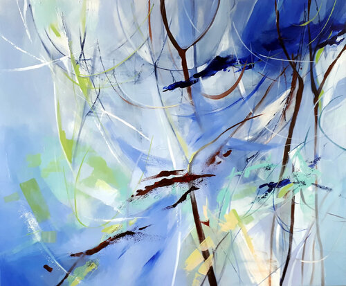 Regen im April by Karina Fulara, Painting for Sale on Singulart