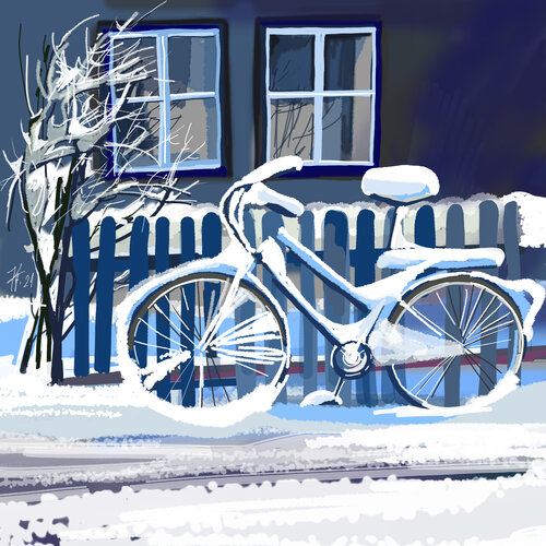 Winter Blues by Karina Fulara, Digital for Sale on Singulart