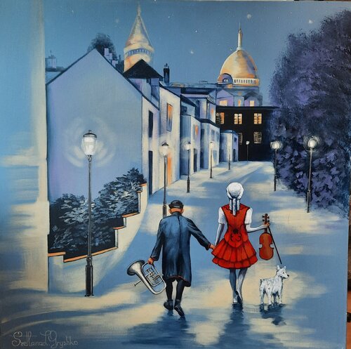 Sur les collines du Montmartre by Svitlana Gryshko Loguinoff, Painting for Sale on Singulart