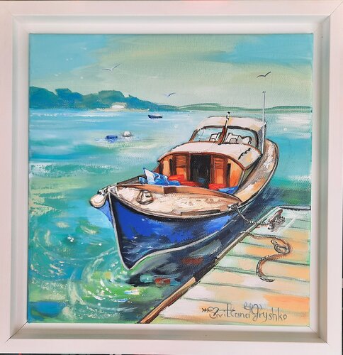 Une Pinasse by Svitlana Gryshko Loguinoff, Painting for Sale on Singulart