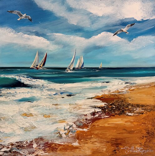 La régate 2 by Svitlana Gryshko Loguinoff, Painting for Sale on Singulart