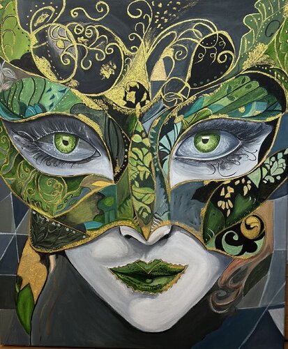 Venetian Mask - 3 de Larisa Robins, Pintura a la venta en Singulart