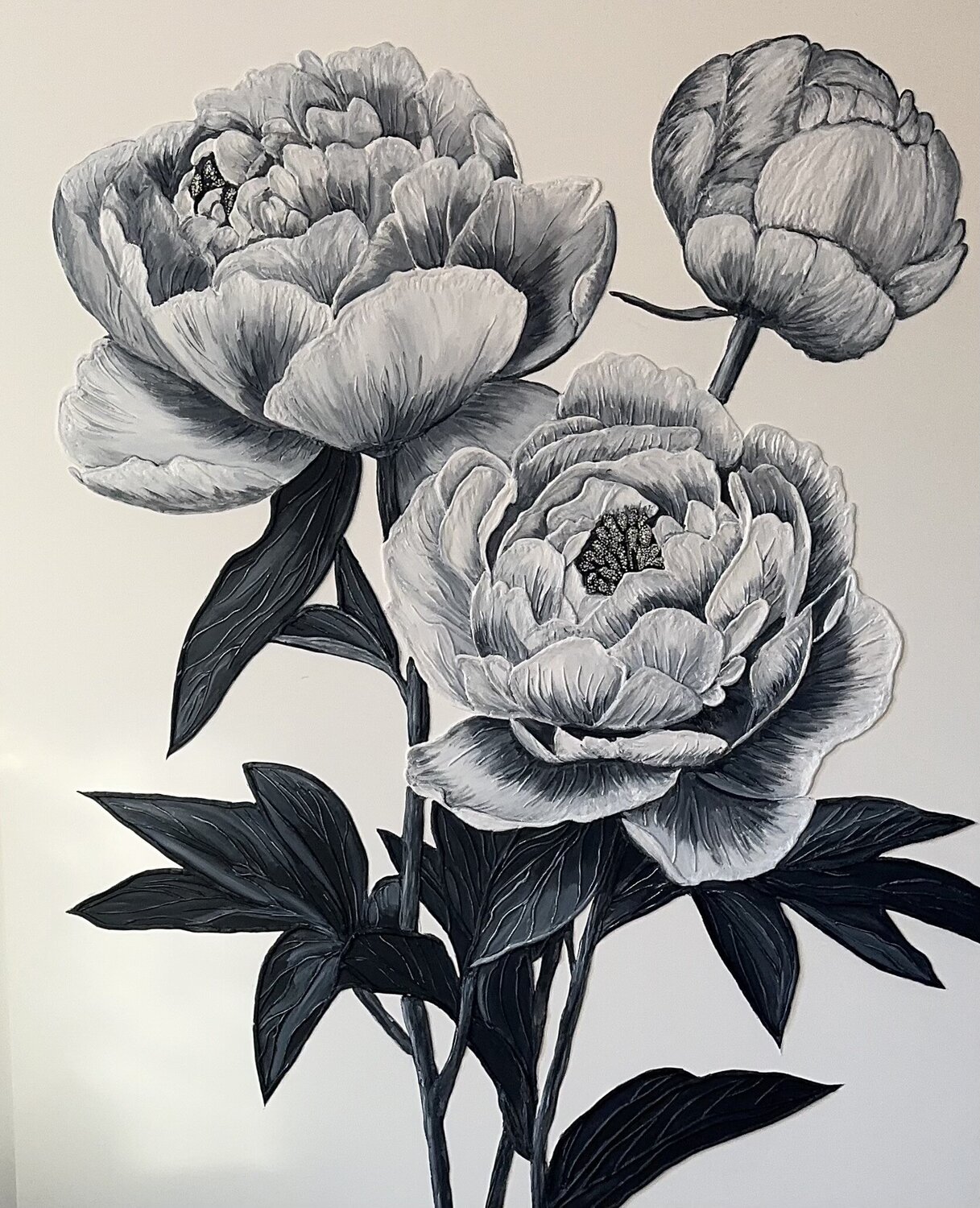 White Peonies Larisa Robins