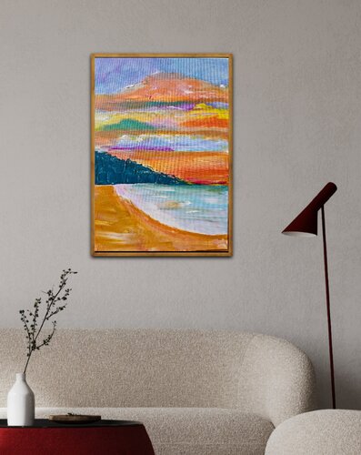 Golden Sun Set de Anisa Zafar, Pintura a la venta en Singulart