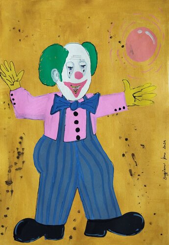 The Clown von Renzo Buggiani, Malerei kaufen auf Singulart