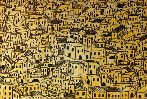 La Città dei Sassi di Renzo Buggiani, Pittura in vendita su Singulart