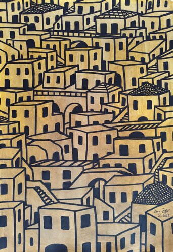 Alla Città dei Sassi di Renzo Buggiani, Pittura in vendita su Singulart