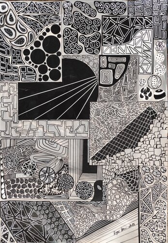 Psychedelic Mood van Renzo Buggiani, Schilderij te koop op Singulart