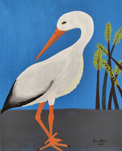 Airone by Renzo Buggiani, Painting for Sale on Singulart