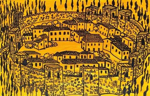 Il Castello van Renzo Buggiani, Schilderij te koop op Singulart