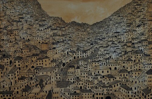 La Città di Pietra by Renzo Buggiani, Painting for Sale on Singulart