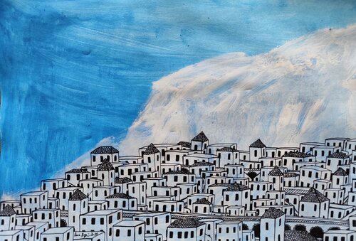 Sotto la Montagna di Renzo Buggiani, Pittura in vendita su Singulart