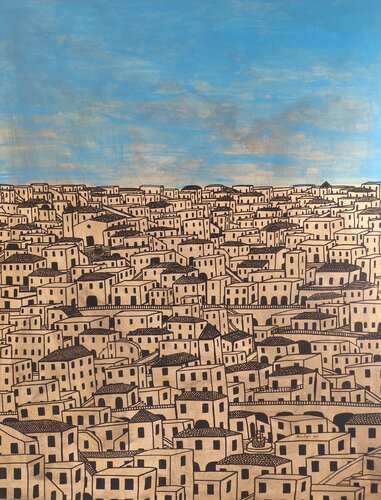 L'Orizzonte del Silenzio - The Edge of Silence di Renzo Buggiani, Pittura in vendita su Singulart