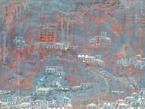 Olimpo di Cenere - Urbanities I di Renzo Buggiani, Pittura in vendita su Singulart