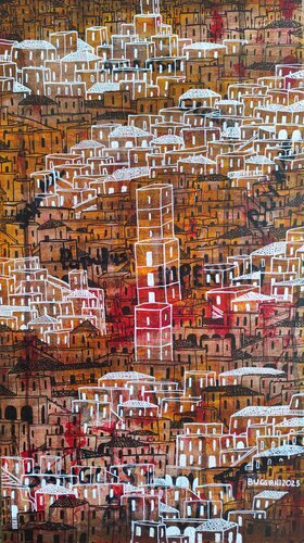 Ascensio - Urbanities III van Renzo Buggiani, Schilderij te koop op Singulart