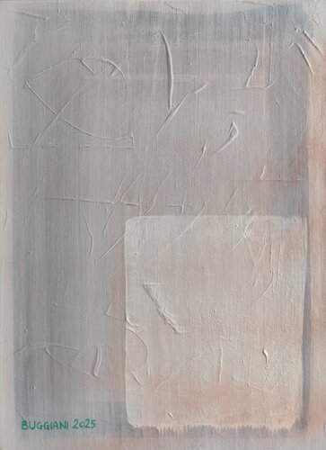 Untitled (Beige Composition), 2025 von Renzo Buggiani, Malerei kaufen auf Singulart