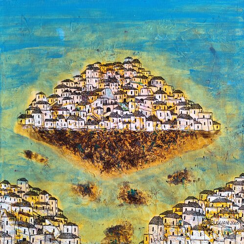 Ascesa della Città Bianca by Renzo Buggiani, Painting for Sale on Singulart