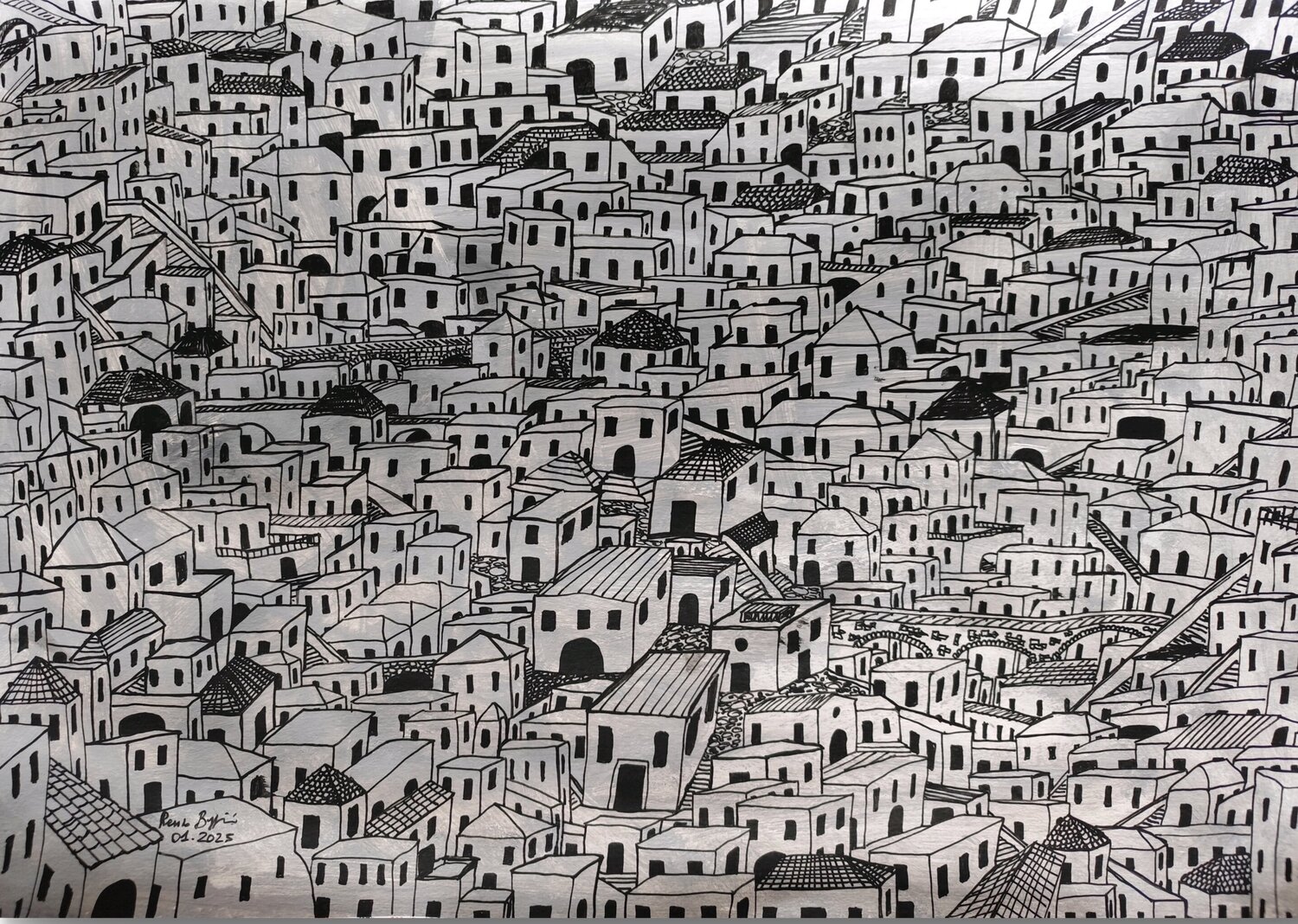 La Città dei Sassi Black & White Renzo Buggiani
