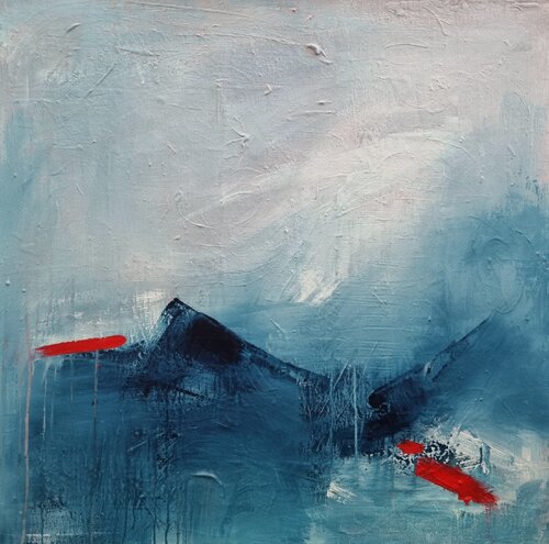Swiss mountain van Monika Signer, Schilderij te koop op Singulart