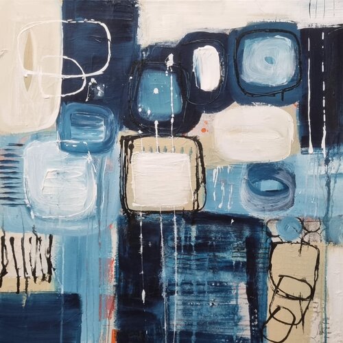 Silent coordinates van Monika Signer, Schilderij te koop op Singulart