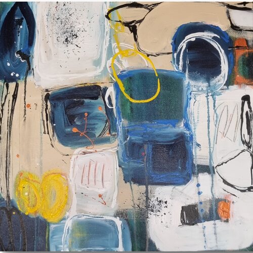Soft collissions di Monika Signer, Pittura in vendita su Singulart