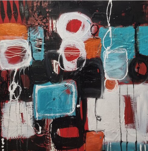 Fragile Balance van Monika Signer, Schilderij te koop op Singulart