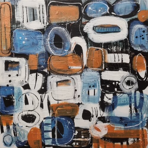 Composed Tension di Monika Signer, Pittura in vendita su Singulart