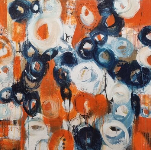 Listening van Monika Signer, Schilderij te koop op Singulart