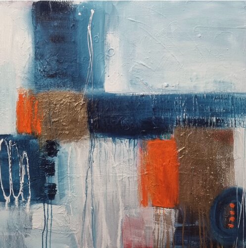 Where colors learn to breathe van Monika Signer, Schilderij te koop op Singulart