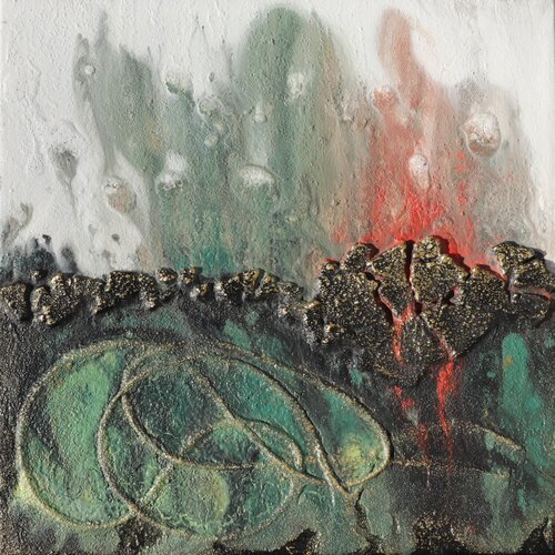 GREEN TOUCH van Zuzana Murenji Domonkos, Schilderij te koop op Singulart