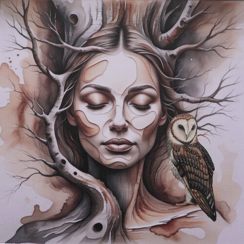 Nature’s Embrace de Zuzana Murenji Domonkos, Obra en papel a la venta en Singulart