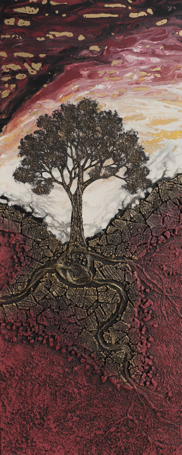 The Tree of Senses Zuzana Murenji Domonkos Originalgemälde zu verkaufen