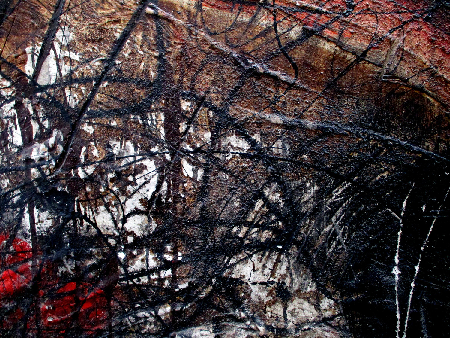 roter Stier von Gerald Hofmann (1993): Malerei Lack, Sand auf Holz ...