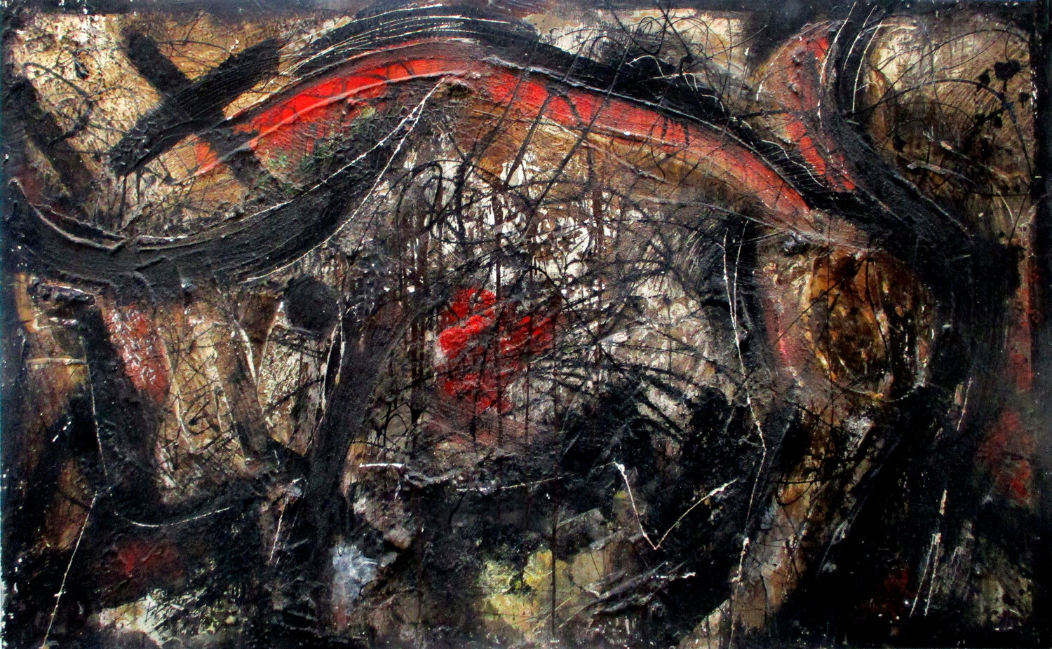 roter Stier de Gerald Hofmann (1993) : Peinture Laque, Sable sur Bois ...
