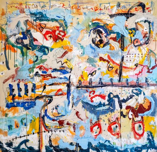 I feel alright when I hear that music di Alfonso Sánchez, Pittura in vendita su Singulart