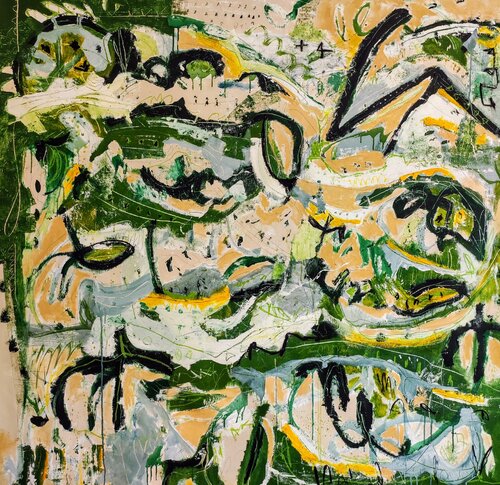 Tchaikovsky greens van Alfonso Sánchez, Schilderij te koop op Singulart